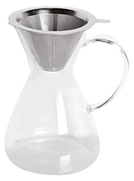 Κανάτα Καφέ με Dripper 40 cl Inox/Γυαλί