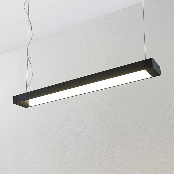 Arcchio LED κρεμαστό φωτιστικό Cuna, 92 cm, μαύρο, μέταλλο, Μαύρο, Μελέτη / Γραφείο, Μέταλλο, σύγχρονο