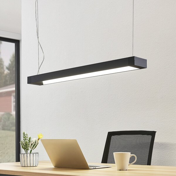 Arcchio LED κρεμαστό φωτιστικό Cuna, 92 cm, μαύρο, μέταλλο, Μαύρο, Μελέτη / Γραφείο, Μέταλλο, σύγχρονο