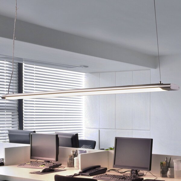 Arcchio Vinca LED κρεμαστό φωτιστικό, 120 cm, 3.450 lm, 4.000 K, Μεταλλικό, Μελέτη / Γραφείο, Πλαστικό, σύγχρονο