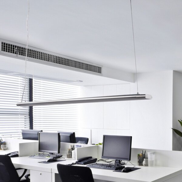 Arcchio Vinca LED κρεμαστό φωτιστικό, 120 cm, 3.450 lm, 4.000 K, Μεταλλικό, Μελέτη / Γραφείο, Πλαστικό, σύγχρονο