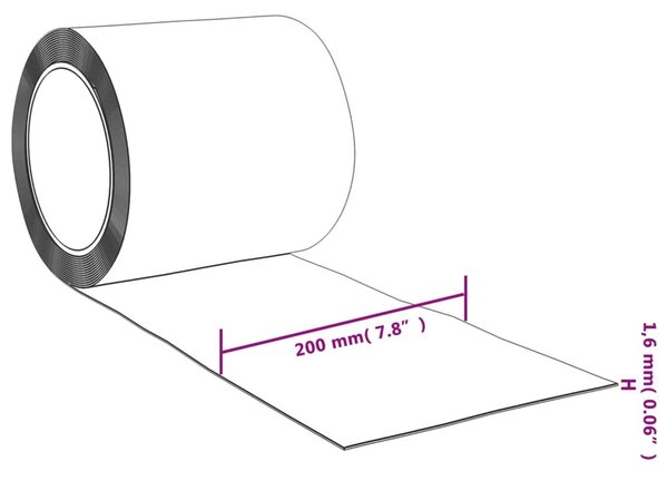 Λωριδοκουρτίνα Μπλε 10 μ. 200 χιλ. x 1,6 χιλ. από PVC - Μπλε