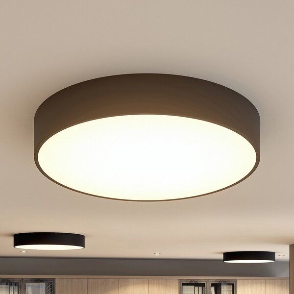 Arcchio Φωτιστικό οροφής LED Noabelle, Ø 60 cm, μαύρο, μέταλλο, ρυθμιζόμενος, Μαύρο, Κουζίνα, Μέταλλο, σύγχρονο