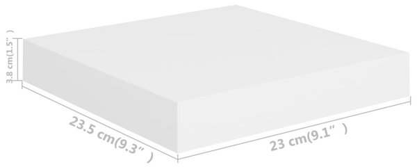 Ράφι Τοίχου Άσπρο 23 x 23,5 x 3,8 εκ. από MDF - Λευκό