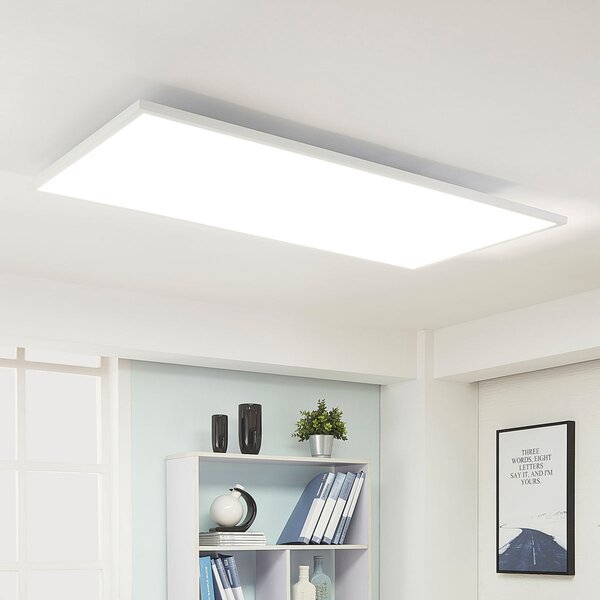 Arcchio LED πάνελ Arya, dimmable, 119 cm x 59 cm, μέταλλο, ρυθμιζόμενος, Λευκό, Μελέτη / Γραφείο, Πλαστικό, σύγχρονο