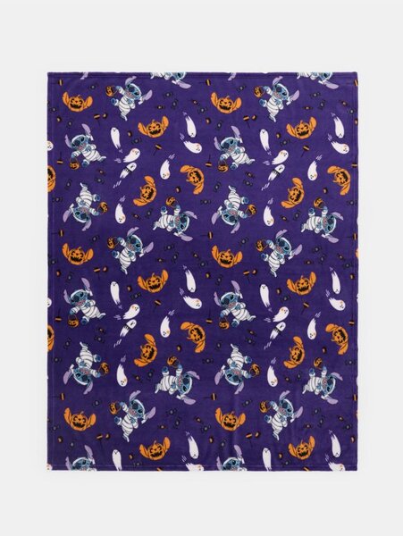 Sinsay - Κουβέρτα με μοτίβο Halloween Stitch - βιολετι