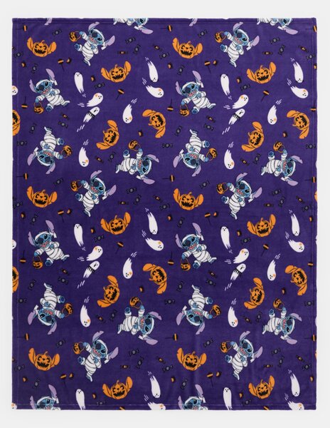 Sinsay - Κουβέρτα με μοτίβο Halloween Stitch - βιολετι