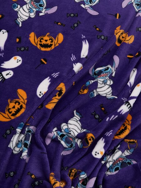 Sinsay - Κουβέρτα με μοτίβο Halloween Stitch - βιολετι