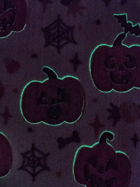 Sinsay - Κουβέρτα με αποκριάτικο μοτίβο Halloween - ανοιχτο πορτοκαλι