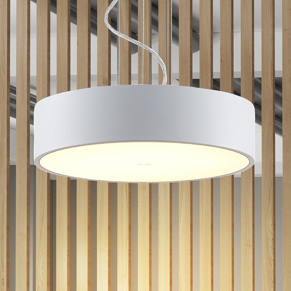 Arcchio LED κρεμαστό φωτιστικό Noabelle, Ø 40 cm, λευκό, μέταλλο, ρυθμιζόμενος, Λευκό, Κουζίνα, Μέταλλο, σύγχρονο