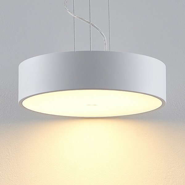 Arcchio LED κρεμαστό φωτιστικό Noabelle, Ø 40 cm, λευκό, μέταλλο, ρυθμιζόμενος, Λευκό, Κουζίνα, Μέταλλο, σύγχρονο