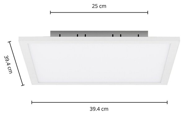Arcchio LED πάνελ, CCT Lysander, 39 cm, λευκό, αλουμίνιο, ρυθμιζόμενος, Λευκό, Μελέτη / Γραφείο, Αλουμίνιο, σύγχρονο