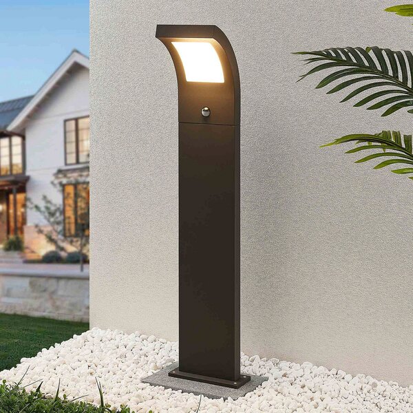 Arcchio Προβολέας LED Advik, 100 cm, ανθρακί, αισθητήρας, IP54, Μαύρο, Αλουμίνιο, σύγχρονο