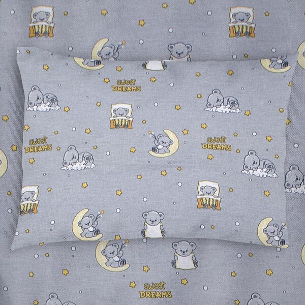 Βρεφική Μαξιλαροθήκη (35x45) Dimcol Sweet Dreams 552 Grey
