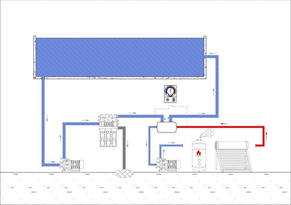 Εναλλάκτης Θερμότητας Πισίνας 355 x 134 χιλ. 40 kW