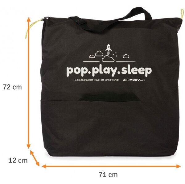 Αναδιπλούμενο Παρκοκρέβατο AeroMoov Instant Travel Cot Grey Rock