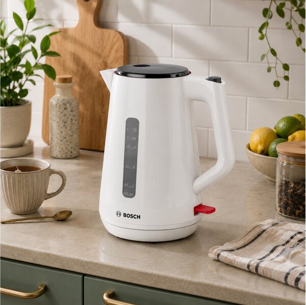 Βραστήρας Bosch MyMoment TWK1M121 με χωρητικότητα 1.7L και ισχύ 2400W - White