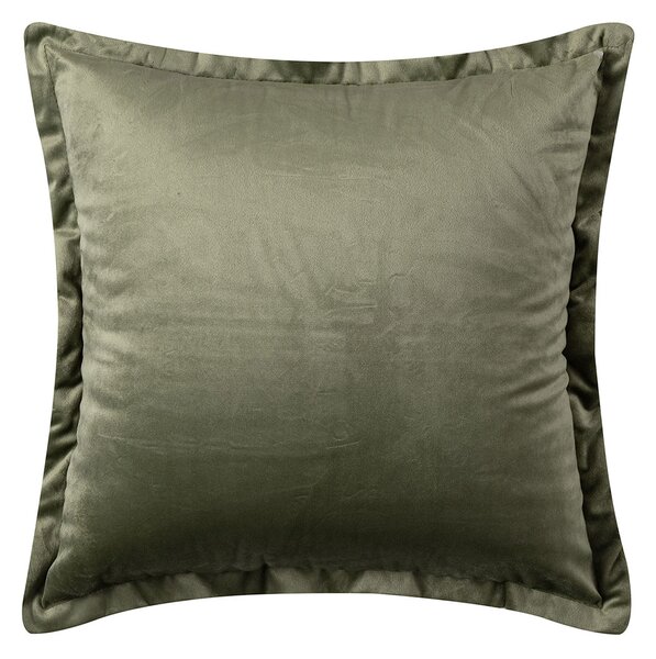 Διακοσμητική Μαξιλαροθήκη Βελουτέ (45x45) Silk Fashion A804 Λαδί