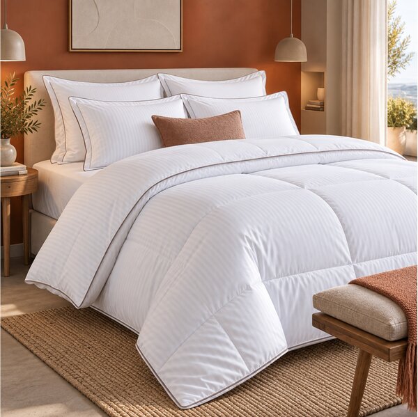 Πάπλωμα Υπέρδιπλο NiceFeelings από 100% Satin Microfiber, με βάρος 400GSM και διαστάσεις 220x240cm