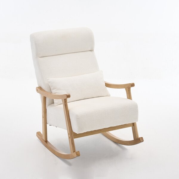 Κουνιστή Πολυθρόνα (66x95.5x98.5) Spitishop Ontario White