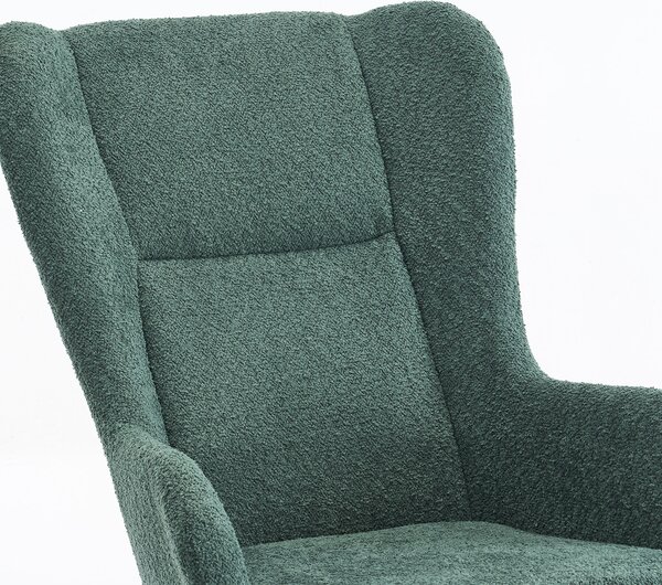 Κουνιστή Πολυθρόνα Μπουκλέ (69x93x101) Spitishop Ancona Green