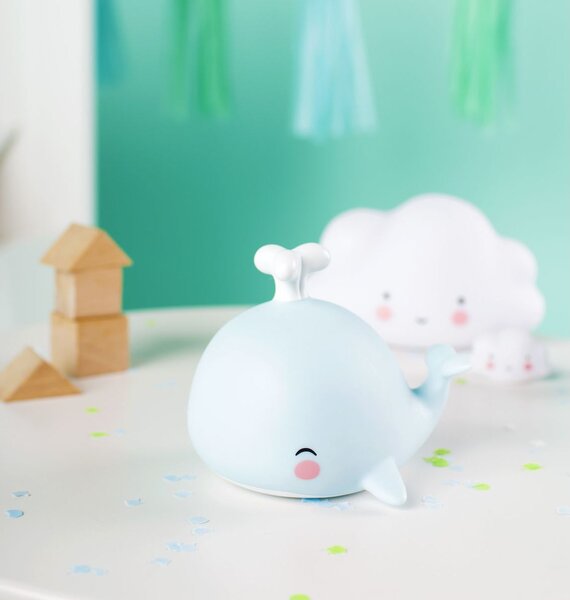 Παιδικό Φωτάκι Νυκτός Α Little Lovely Company Whale LLWHBU40