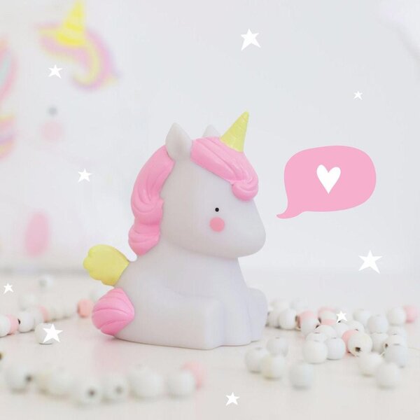 Παιδικό Φωτάκι Νυκτός Α Little Lovely Company Unicorn LLUNWH34
