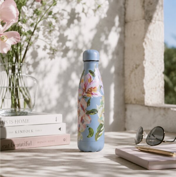 Μπουκάλι Θερμός Original Floral Chilly's με χωρητικότητα 500ml και διατήρηση θερμοκρασίας 12h ζεστό / 24h κρύο - Magnolia Polka