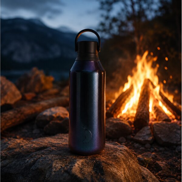 Μπουκάλι Θερμός Series 2 Elements Chilly's με χωρητικότητα 500ml και διατήρηση θερμοκρασίας 12h ζεστό / 24h κρύο - Galaxy