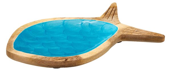 Πιατέλα Διακόσμησης (30x17.5) K-M Fish Blue A55600400