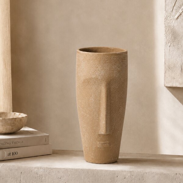 Διακοσμητικό Βάζο (Φ9x15) K-M Beige A98100670