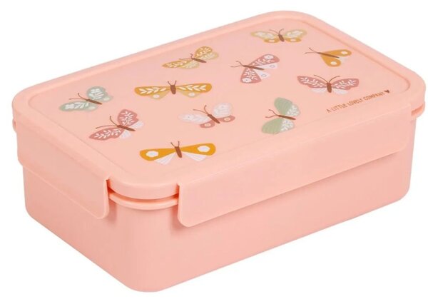 Φαγητοδοχείο Με Χωρίσματα 1.2lt (22x14.5x7) Α Little Lovely Company Butterflies BBBUPI67