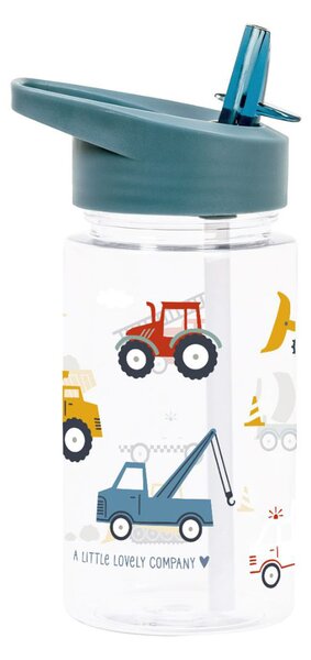 Παγούρι 450ml Με Καλαμάκι Α Little Lovely Company Vehicles DBVEBU62