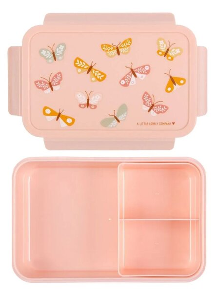 Φαγητοδοχείο Με Χωρίσματα 1.2lt (22x14.5x7) Α Little Lovely Company Butterflies BBBUPI67