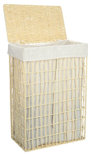 ESTIA ΚΑΛΑΘΙ ΑΠΛΥΤΩΝ NEST 37x22x55cm 2 ΘΕΣΕΩΝ ΜΠΕΖ