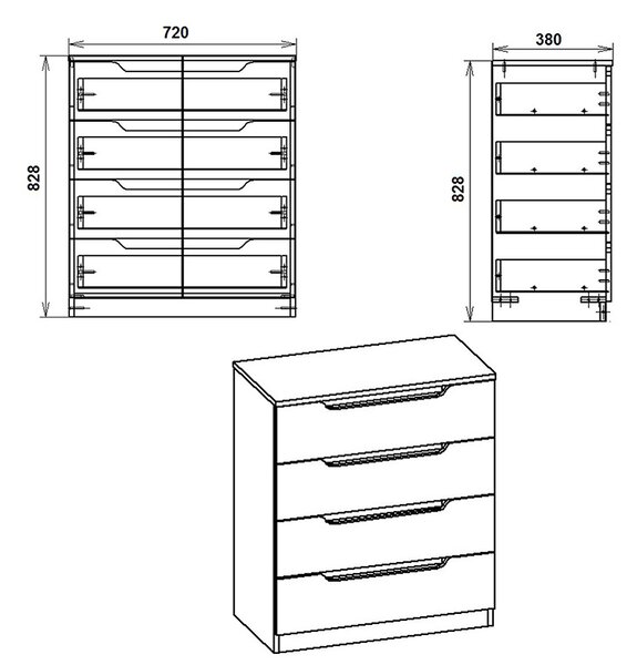 ΣΥΡΤΑΡΙΕΡΑ AZENOR PAKOWORLD 4ΩΝ ΣΥΡΤΑΡΙΩΝ ΚΑΡΥΔΙ 72X38X83ΕΚ