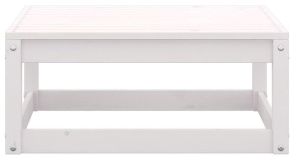 Σαλόνι Κήπου Σετ 6 Τεμαχίων Λευκό από Μασίφ Ξύλο Πεύκου - Λευκό