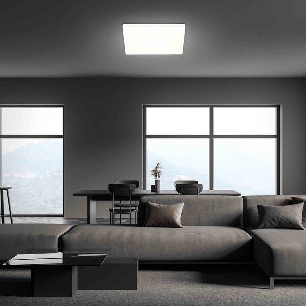Briloner Φωτιστικό οροφής LED Λεπτό, γωνιακό 42 x cm, Λευκό, Διάδρομος, Πλαστικό, σύγχρονο