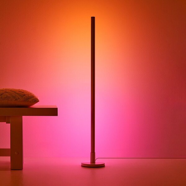 WiZ LED-Stehleuchte Pole, Tunable White and Color, ρυθμιζόμενος, Λευκό, Σαλόνι / τραπεζαρία, Πλαστικό, σύγχρονο