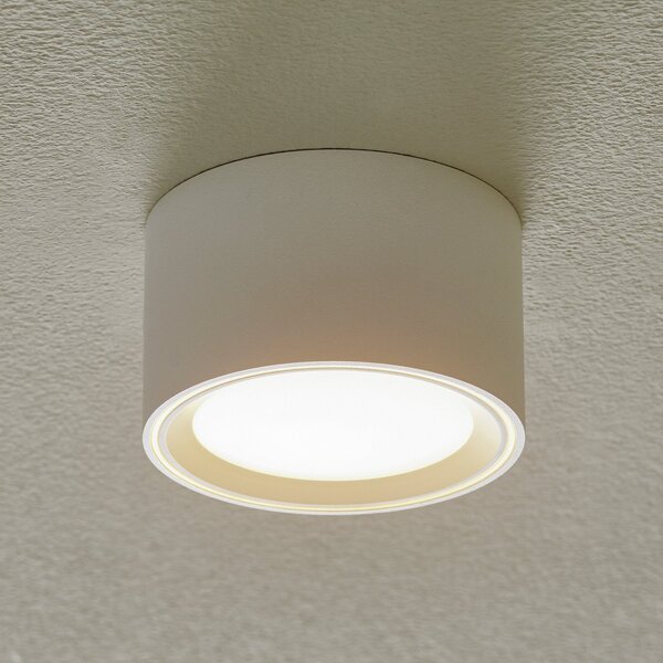 Nordlux Φωτιστικό οροφής LED Fallon, ύψος 6 cm, ρυθμιζόμενος, Λευκό, Σαλόνι / τραπεζαρία, Μέταλλο, σύγχρονο
