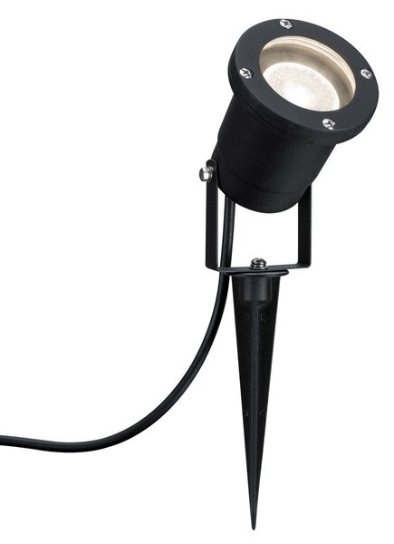 Paulmann Special Line LED φωτιστικό ακίδας γείωσης, μαύρο, Μαύρο, Μέταλλο, σύγχρονο