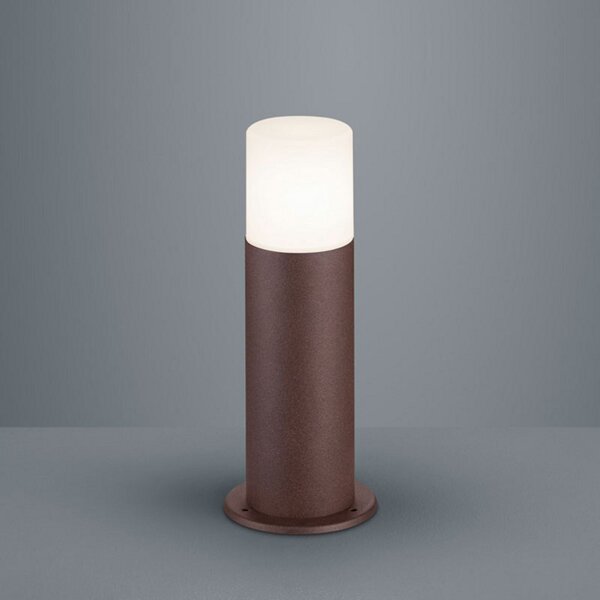 Trio Lighting Hoosic χυτό αλουμινένιο φωτιστικό βάσης, σκουριά, Καφέ / Σκουριάς, Μέταλλο, σύγχρονο
