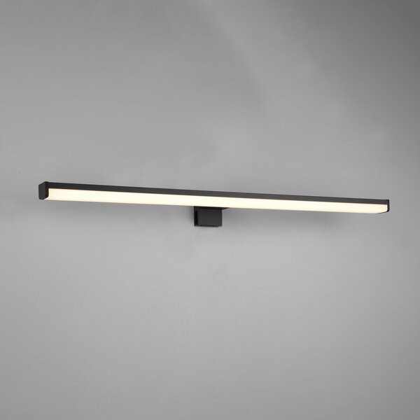 Trio Lighting Φωτιστικό τοίχου Lino LED, μαύρο ματ/λευκό, Μαύρο, Μπάνιο, Μέταλλο, σύγχρονο