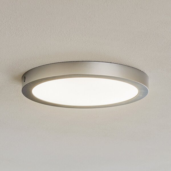 Paulmann Abia LED πάνελ Ø 30 cm 2.700K ματ χρώμιο, Γκρι, Σαλόνι / τραπεζαρία, Πλαστικό, σύγχρονο