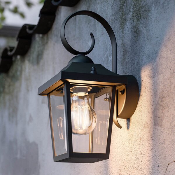 Philips myGarden Buzzard εξωτερικός φωτισμός τοίχου μαύρος, ρυθμιζόμενος, Μαύρο, Μέταλλο, Vintage