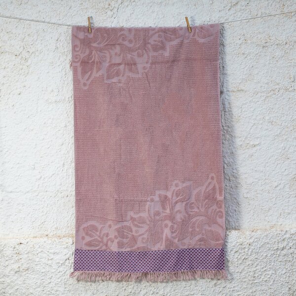 Πετσέτα Θαλάσσης (80x150) White Fabric Rayora Pink
