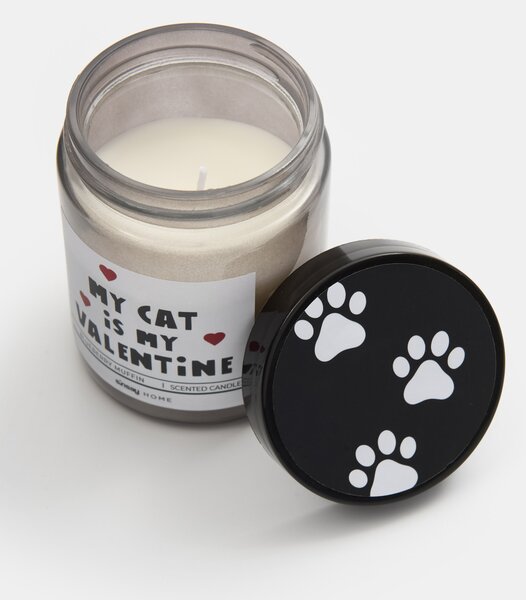 Sinsay - Αρωματικό κερί My Cat is My Valentine - μαυρο
