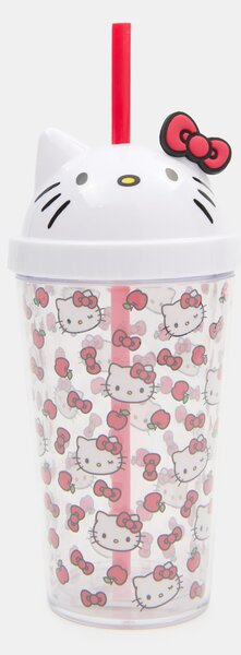 Sinsay - Κούπα με καπάκι και καλαμάκι Hello Kitty - πολυχρωμο