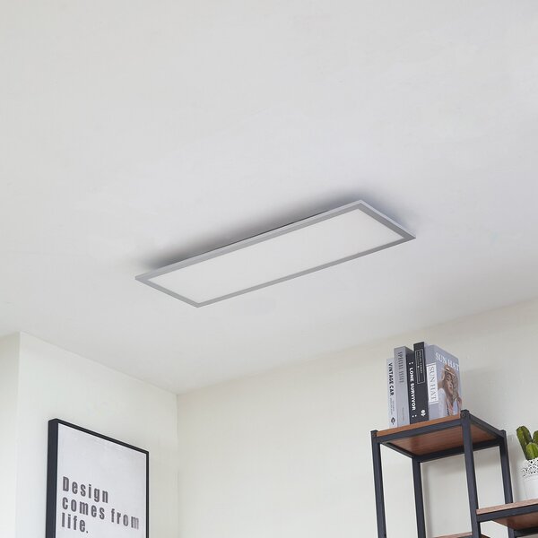 Arcchio LED πάνελ Lyndra, 80 cm, ασημί, αλουμίνιο, dimmable, CCT, ρυθμιζόμενος, Μεταλλικό, Σαλόνι / τραπεζαρία, Αλουμίνιο, σύγχρονο