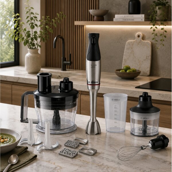 Ραβδομπλέντερ BOSCH MSM6M871 με ισχύ 1200W και μεταβλητή ταχύτητα